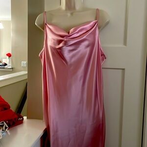 Bebe dress, midi length, adjustable straps, pink, S, NWT’s